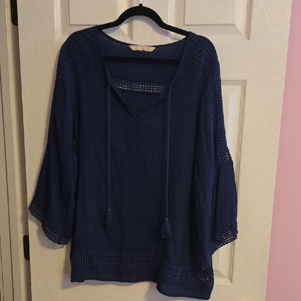 Navy Blue Women's Swim Cover-Up